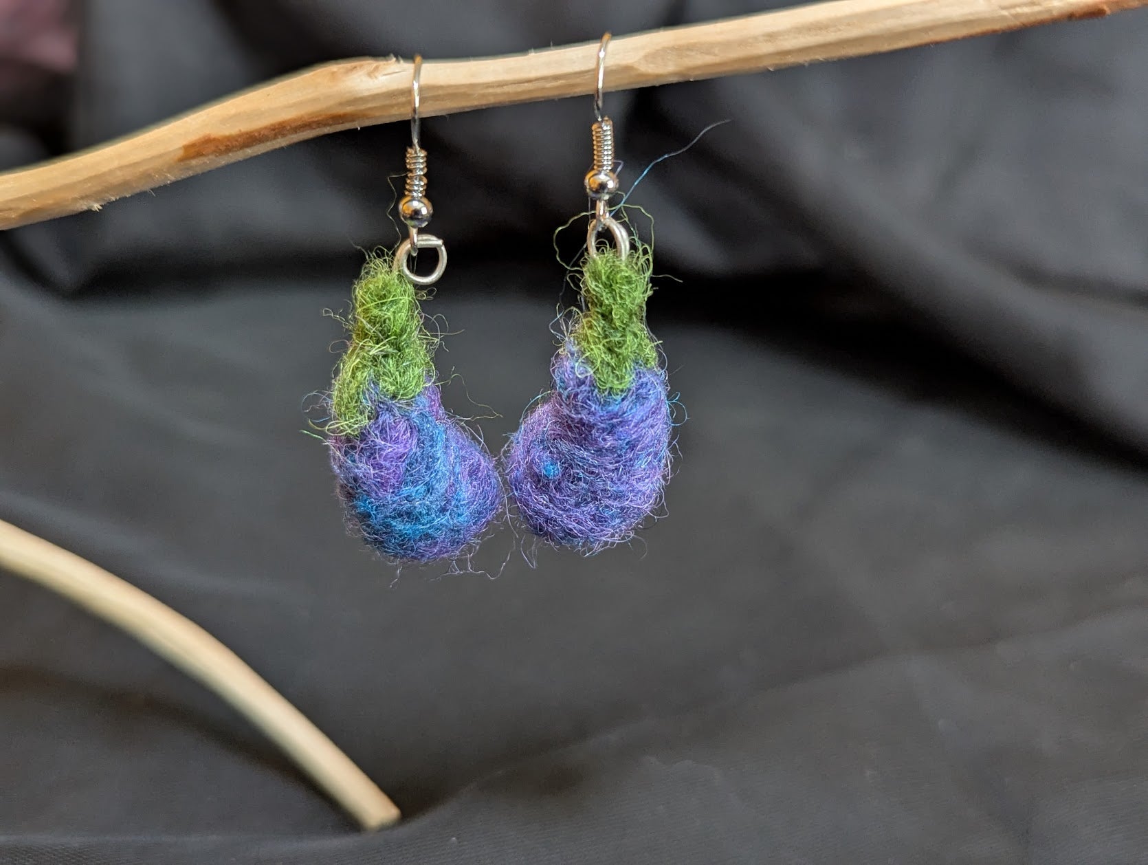Eggplant Earrings