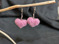 Pink Heart Earrings